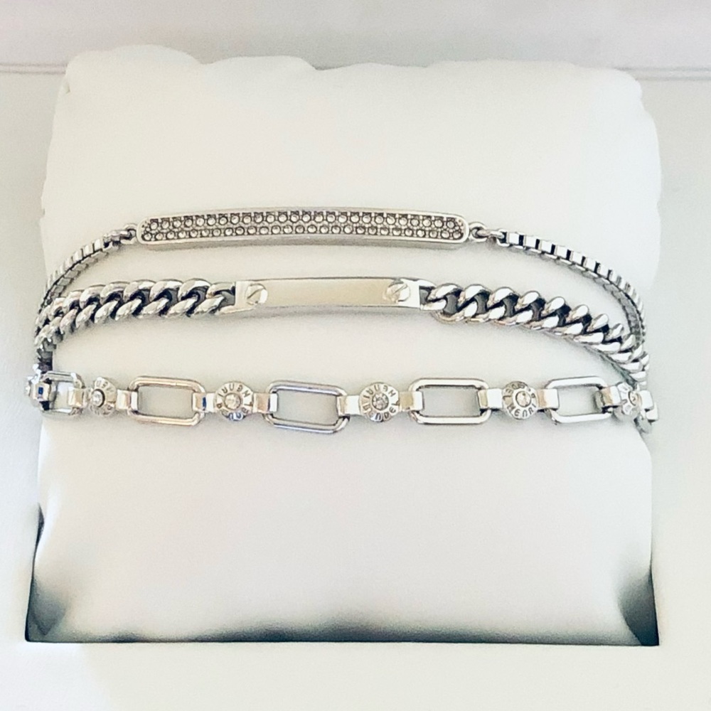 Henri Bendel Silver & Swarovski Crystals Bracelet